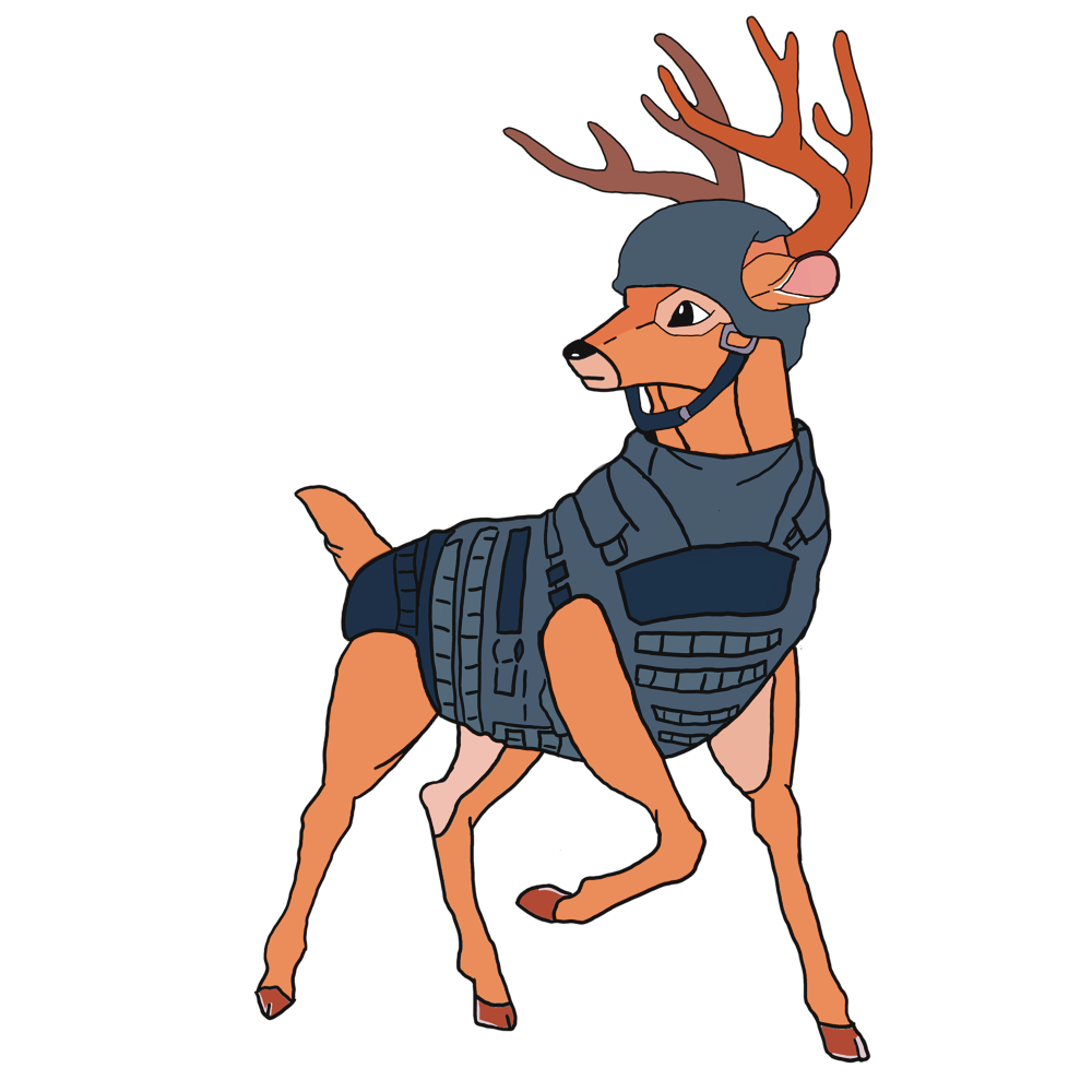 Kevlar Deer Sticker